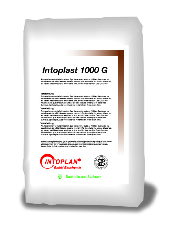 Objektklebe- und Armierungsmörtel – Intoplast 1000 G