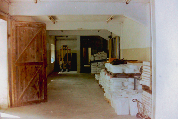 Unser Lager im zweiten Standort Weißbach | 1995